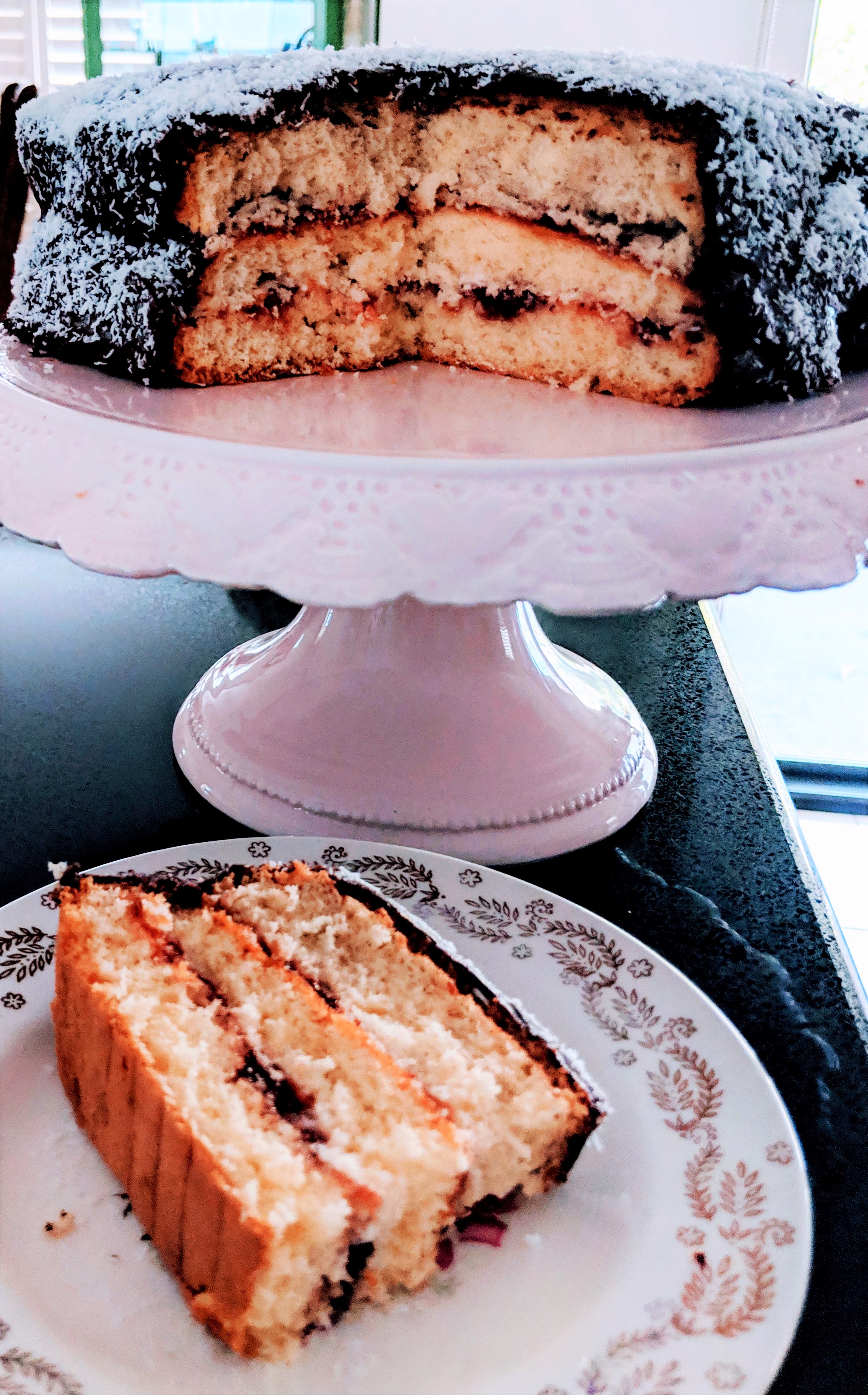 Lamington Layer Cake - Retro Food For Modern Times